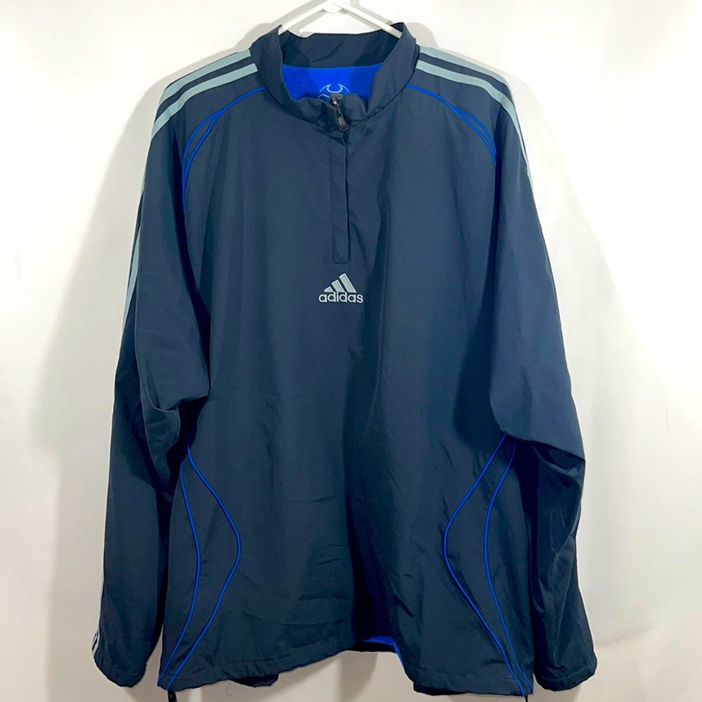 Adidas Quarter Zip Jacket Fleece Lining Size XL